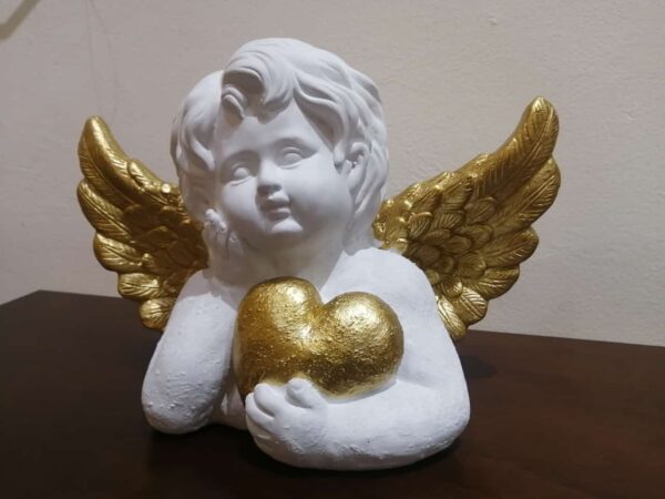 Ángel Corazón Dorado Itika Muebles Arte Vida